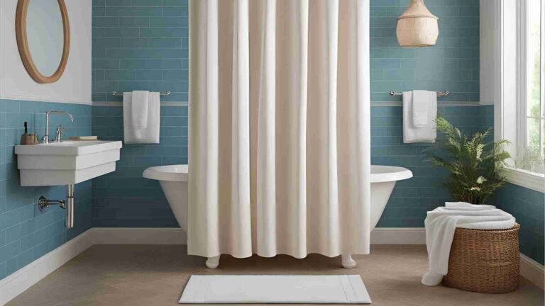 How to Hang an Extra Long Shower Curtain