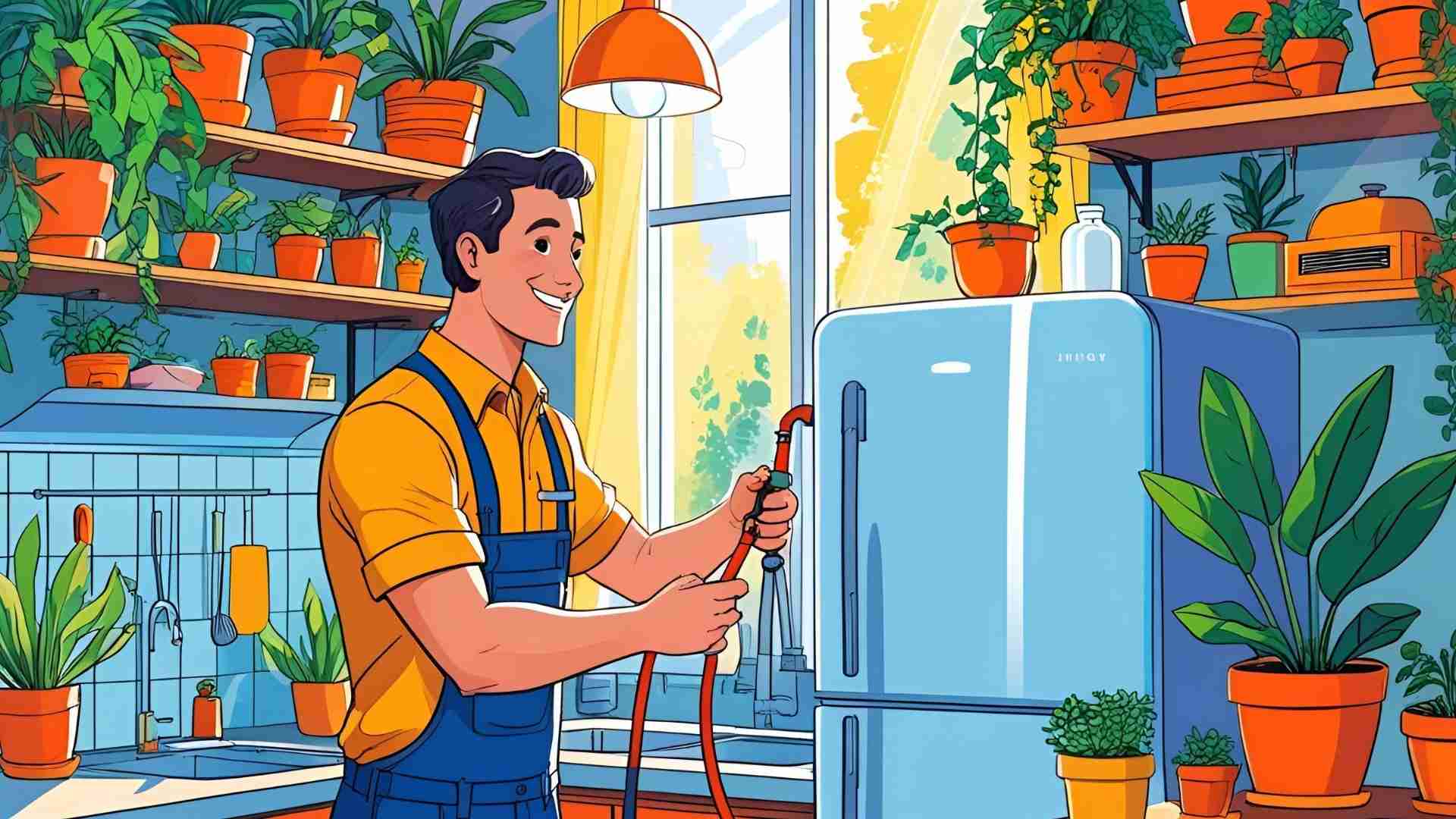 Do you have to connect water line to fridge?