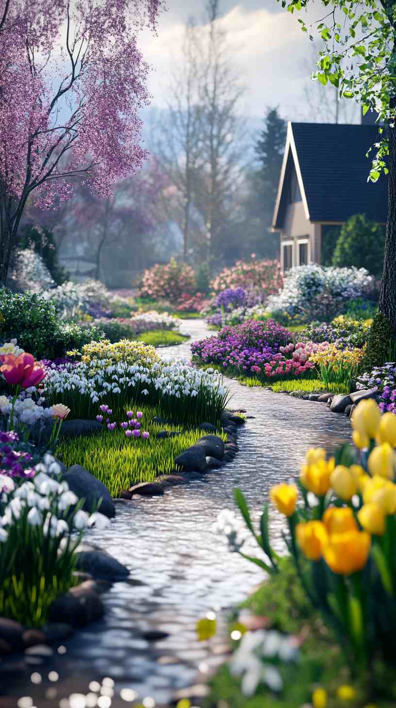 4 Seasons Landscaping 4K HD Wallpapers