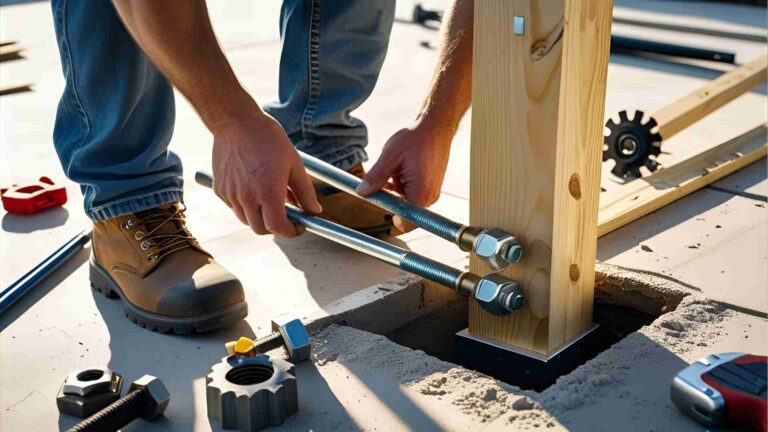 How to secure existing 4x4 post to cement?