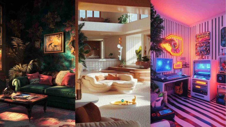 80s House Interior 4K HD Wallpapers