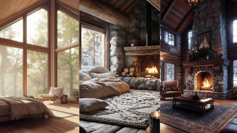 A Frame Cabin Interior 4K HD Wallpapers